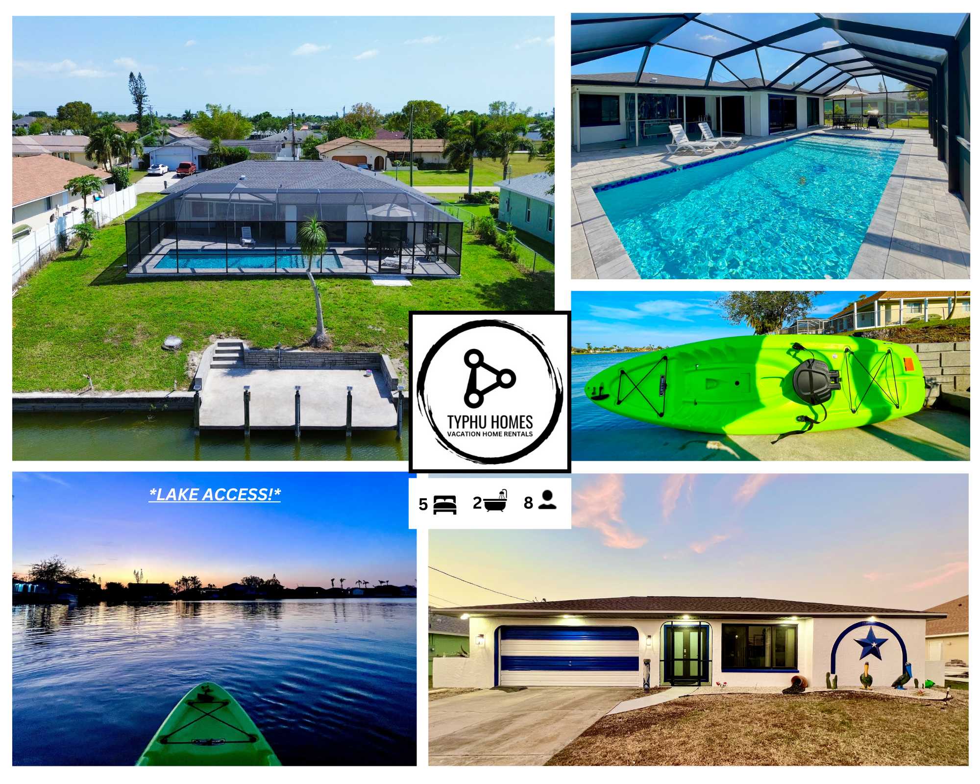 Lakeside Haven with Heated Pool - Cape Coral FL vacation rental